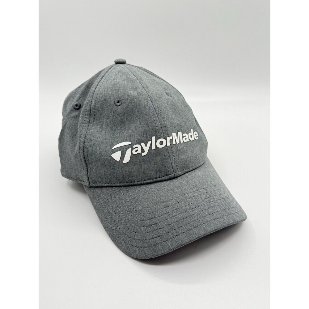 Taylor Made Golf Hat Adjustable Gray Logo Baseball Cap One‎ Size Dri-Fit NWOT